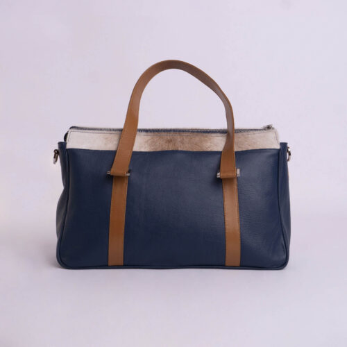 Bolso de cuero genuino - Azul