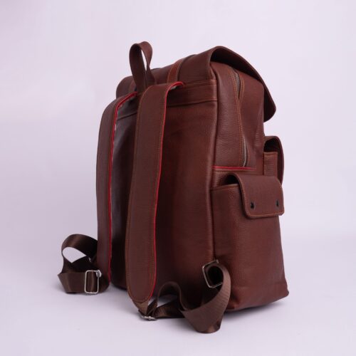 Mochila estilo Minero de cuero genuino - Marrón