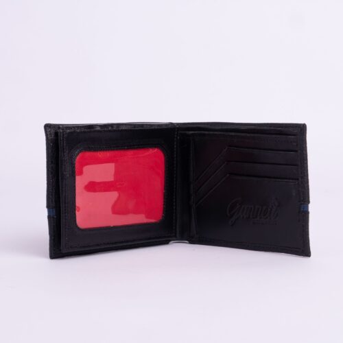 Billetera casual Negro - con aplique Azul