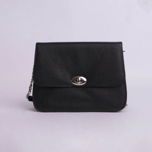 Cartera de cuero genuino - Negro