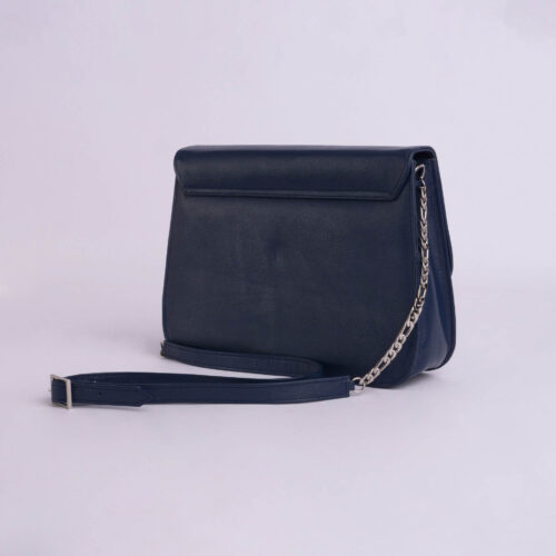 Cartera de cuero genuino -  Azul