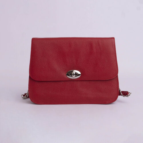 Cartera de cuero genuino - Rojo