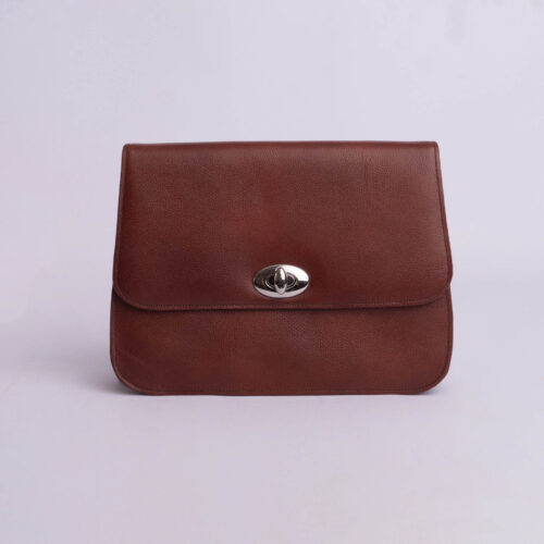Cartera de cuero genuino - Caramelo
