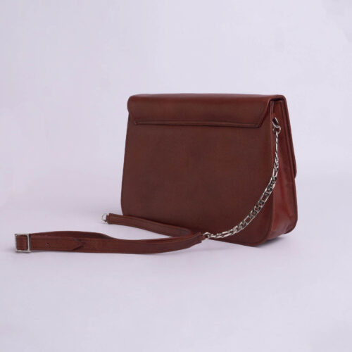 Cartera de cuero genuino - Caramelo