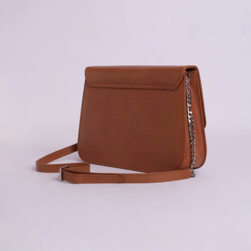 Cartera de cuero genuino - Camel