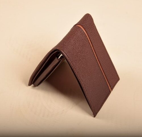 Billetera casual Marrón - con aplique Camel